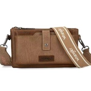 Wrangler Women's Crossbody Bag Double Layer Purse with Card
Wallet, WG120-209